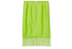 Jupe en twill de viscose avec dentelle fleurie