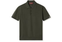 Poloshirt aus Seiden- und Baumwollstrick