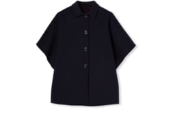 Reversible wool silk coat