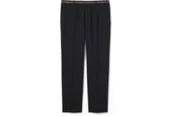 Pantalon en laine avec liseré