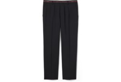 Wool pant with selvedge detail
