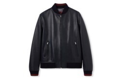 Jacke aus Nappaleder mit Reißverschluss