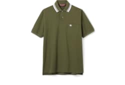 Cotton piquet polo shirt with embroidery