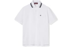 Polo in piquet di cotone con ricamo