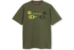 T-shirt in jersey di cotone stampato