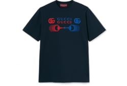 T-shirt in jersey di cotone stampato