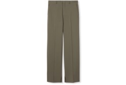 Wool gabardine pant with embroidery