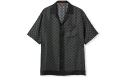 Chemise de bowling en twill de soie à imprimé