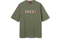 T-shirt in jersey di cotone pesante con stampa