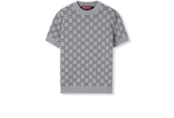 Maglia reversibile in lana GG jacquard