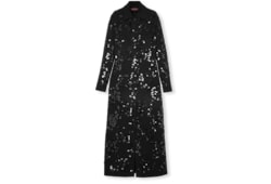 Robe polo en mélange de tweed avec broderie