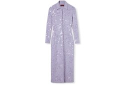 Polokleid mit Pailletten-Stickerei