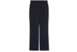 Light wool crêpe pant with embroidery