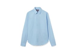 Chemise en popeline de coton avec broderie