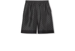 Short en twill de soie avec imprimé