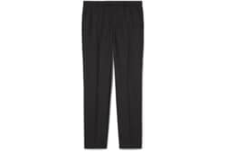 Houndstooth wool pant with embroidery