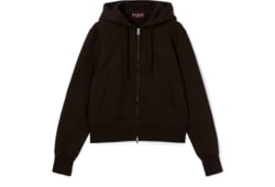 Brushed cotton jersey zip sweatshirt