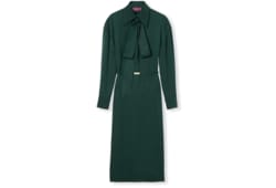 Kleid aus Seidenjacquard mit GG