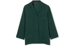 Camisa de jacquard de seda con GG