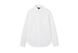 Hemd aus schwerem Baumwollpopeline mit Stickerei