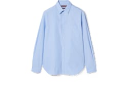 Camicia in popeline di cotone con logo