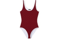 Badeanzug aus GG Jerseyfrottee-Jacquard