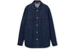 Camisa de denim de ajuste holgado