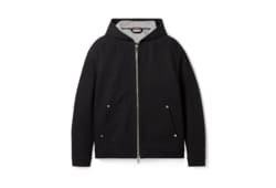 Giacca in denim di cotone GG jacquard con zip