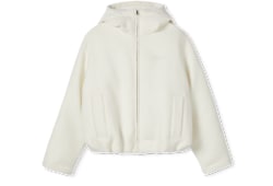 Giacca in lana bouclé con logo