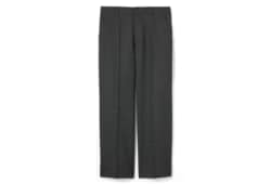 Wool grisaille pants with embroidery