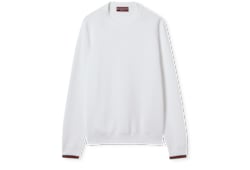 Cotton piquet sweater with Web