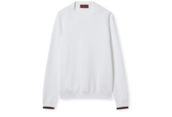 Pull en piqué de coton avec bande Web