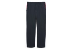 Pantalon en twill de coton avec détail bande Web