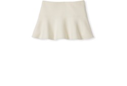 Wool bouclé mini skirt