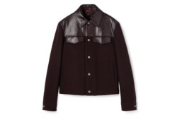 Veste en laine batavia avec logo