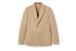 Jackett aus GG Baumwollgabardine-Jacquard