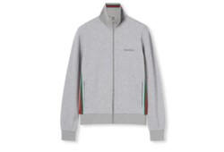 Chaqueta de piqué de algodón con cremallera