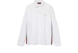 Poloshirt aus Baumwoll-Piqué mit Web