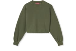 Sweat-shirt en jersey de coton avec broderie