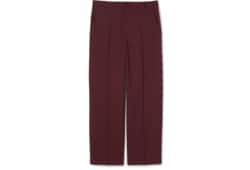 Pantalone in gabardina di lana con logo