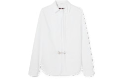 เสื้อเชิ้ต Cotton poplin shirt with Horsebit