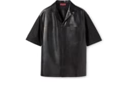 Polo en cuir doux et nylon