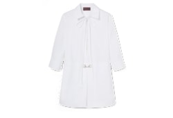 Vestido camisero de popelina con Horsebit