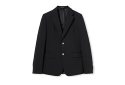 Single-breasted wool jacket