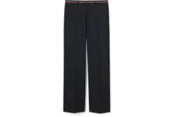 Wool pant with selvedge detail