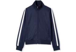 Giacca in jersey tecnico con cerniera e ricamo