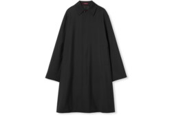 Bonded wool coat with logo