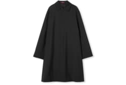 Manteau en laine contrecollée avec logo