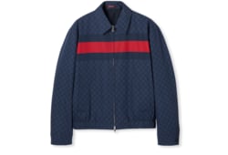 GG cotton poplin jacket with Web