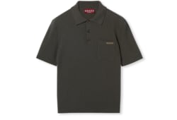 Poloshirt aus Woll- und Kaschmir-Rippstrick